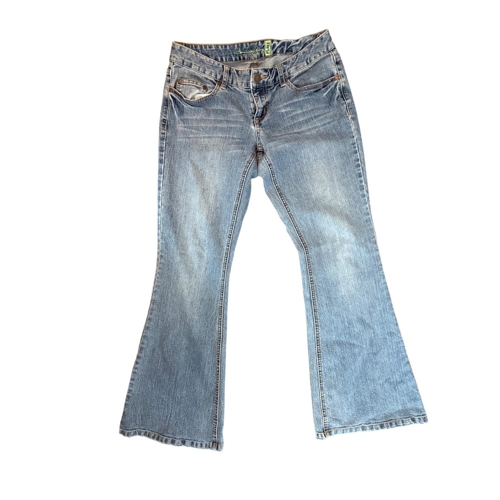 American Rag Y2K Flare Jeans Women's Size 5 Blue Low Rise flare